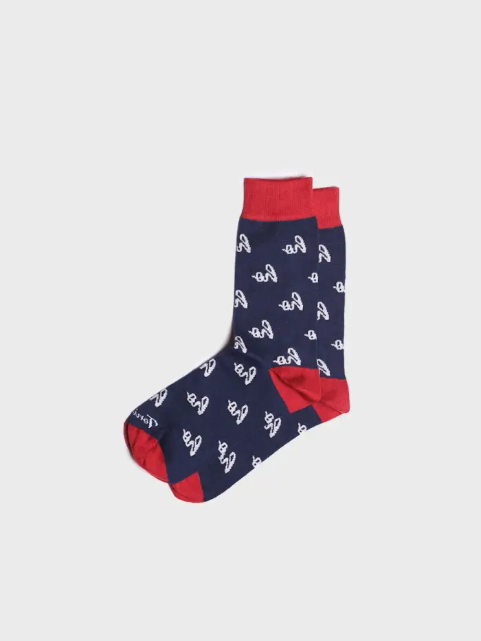 TONI PONS Calzini unisex in cotone con motivi natalizi - QUEL-ND luci MULTICOLOR