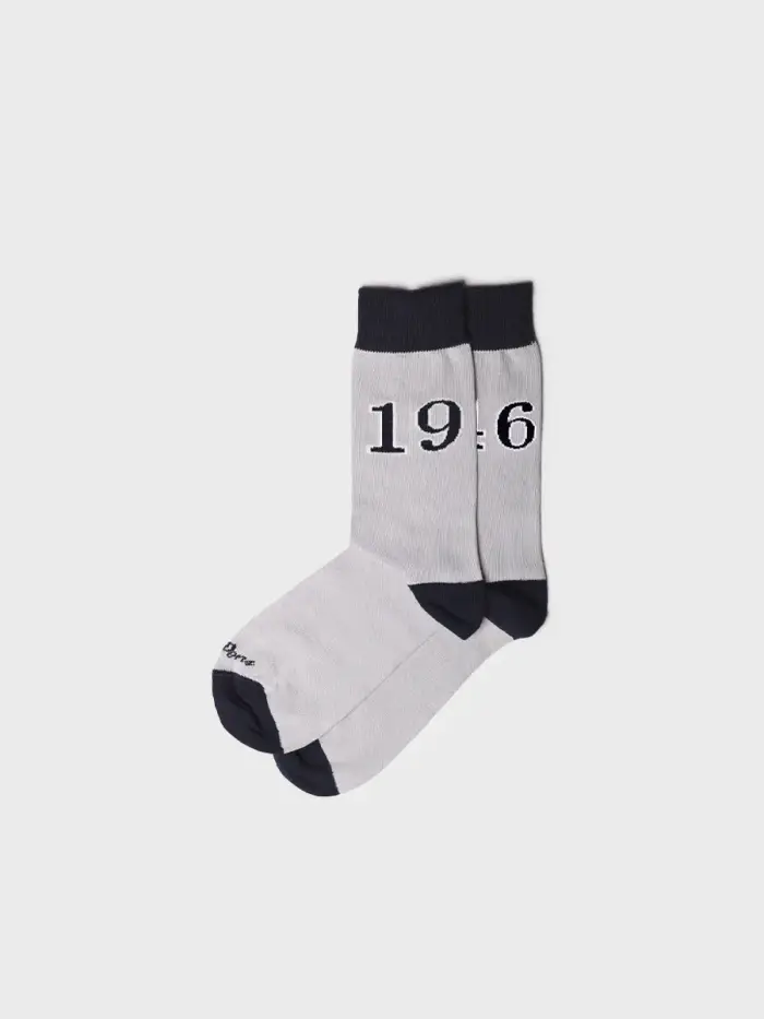 TONI PONS Calzini unisex stampati in cotone in Blu - QUEL-TP GRIGIO