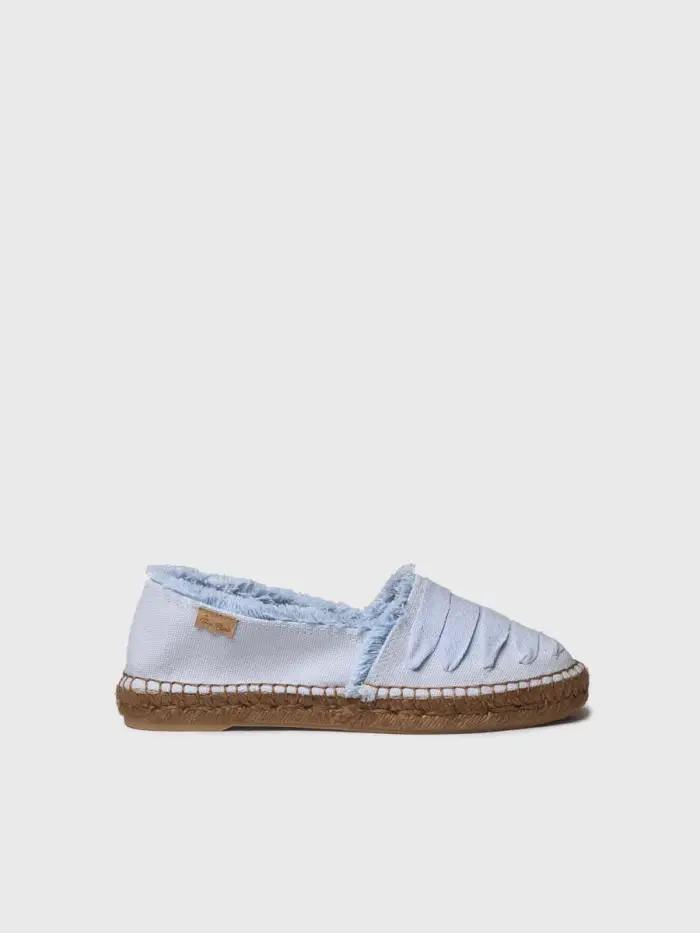 TONI PONS Espadrilla bassa da donna in tela di cotone | ROSE-DH CELESTE