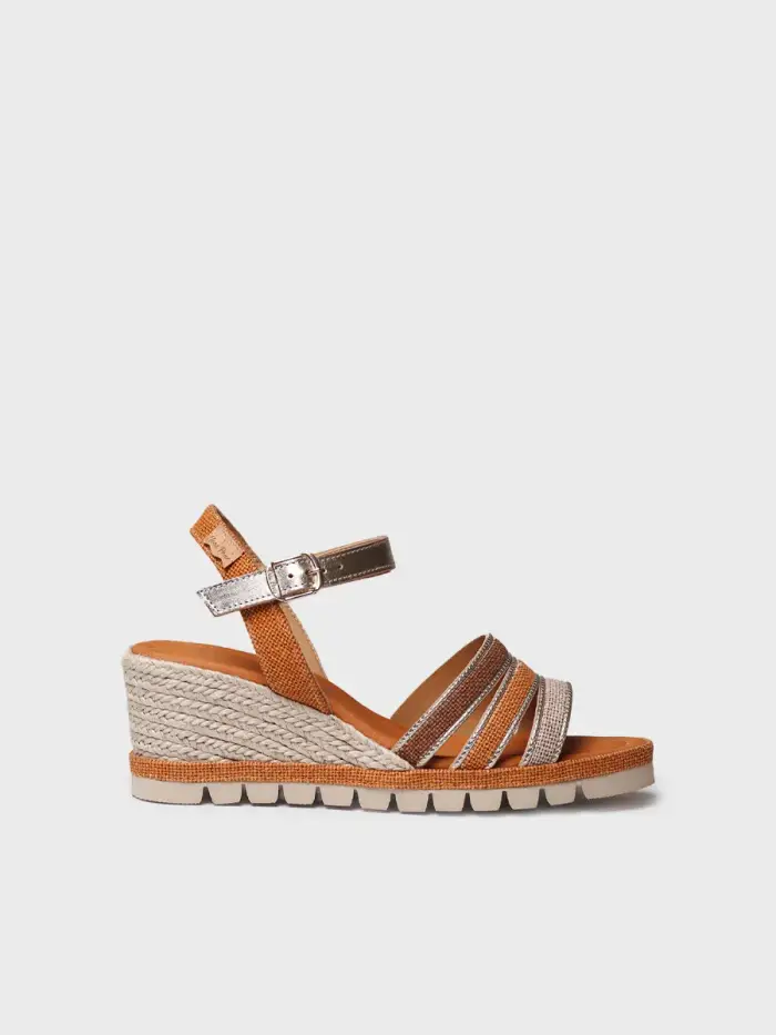 TONI PONS Espadrilla con zeppa in pelle con suola leggera e flessibile | ZENIT TEJA