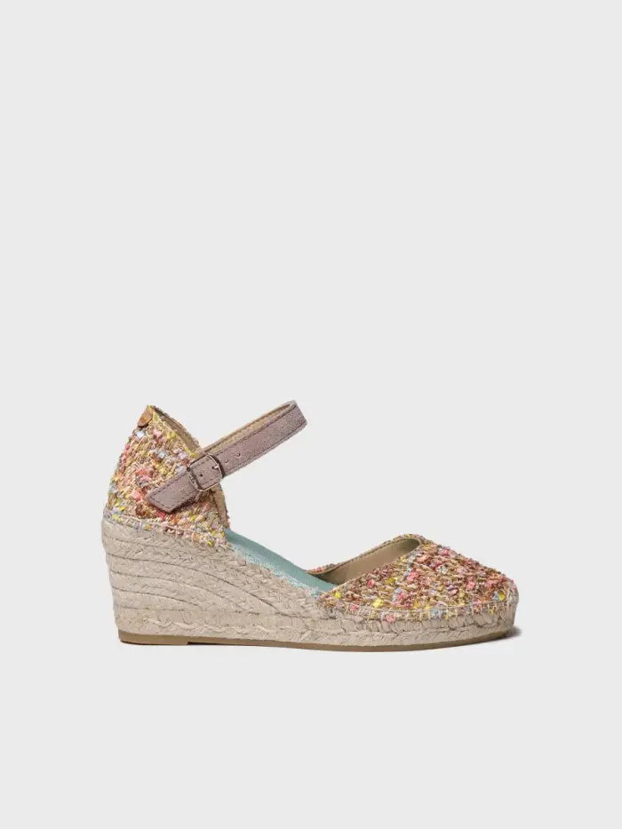 TONI PONS Espadrilla da donna con zeppa in tessuto multicolore | JANEL-CO MULTI