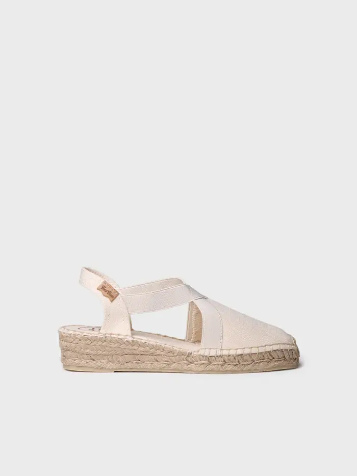 TONI PONS Espadrilla vegana bassa da donna con elastici | VERONA CRUDO