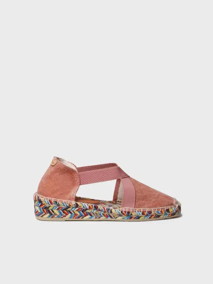 TONI PONS Espadrillas basse da donna con elastici e suola multicolore | ELBA TEJA