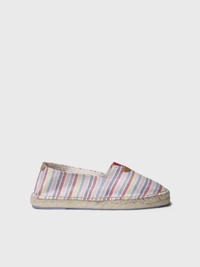 TONI PONS Espadrillas basse unisex a righe | BLANES-RN ROSA