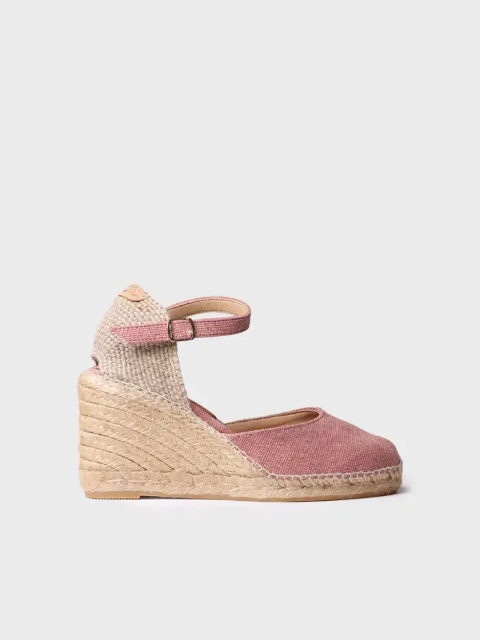 Toni Pons Espadrillas da donna con zeppa in lino e cotone - PIPER-GY BLUSH