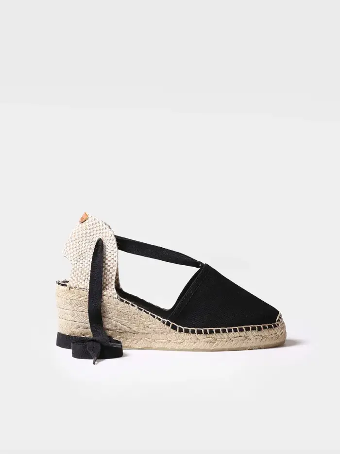 TONI PONS Espadrillas valenciana con lacci NERO