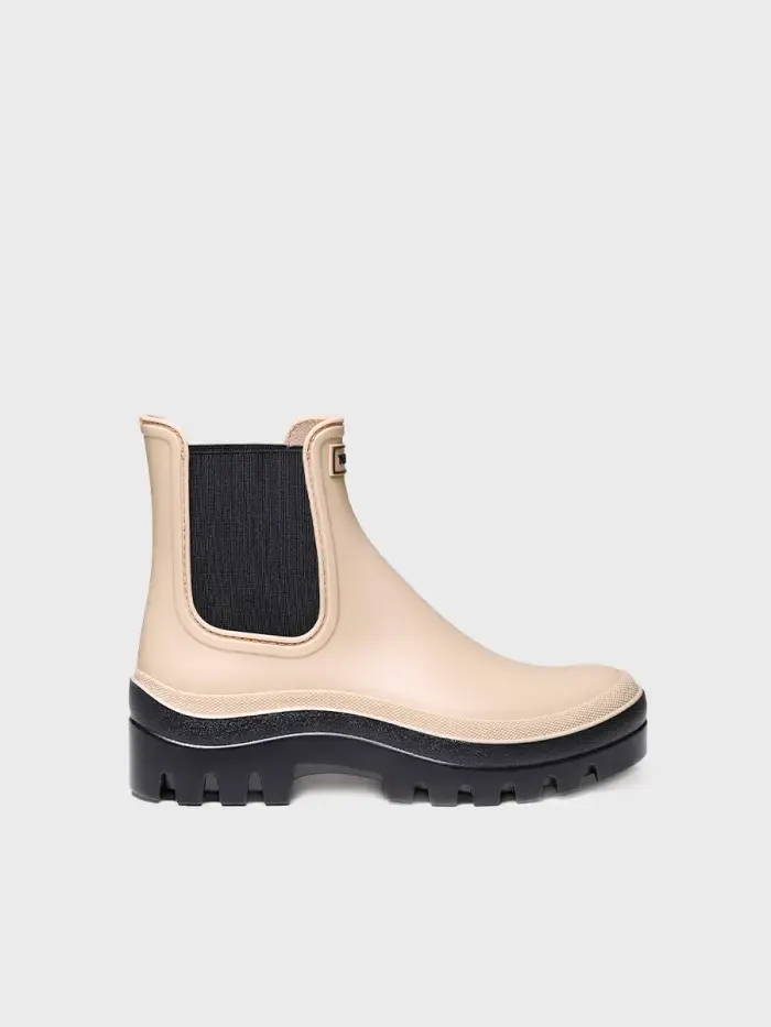Stivale da pioggia da donna Chelsea BEIGE