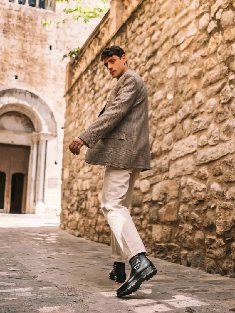 TONI PONS Stivale da pioggia multicolori da uomo MULTI