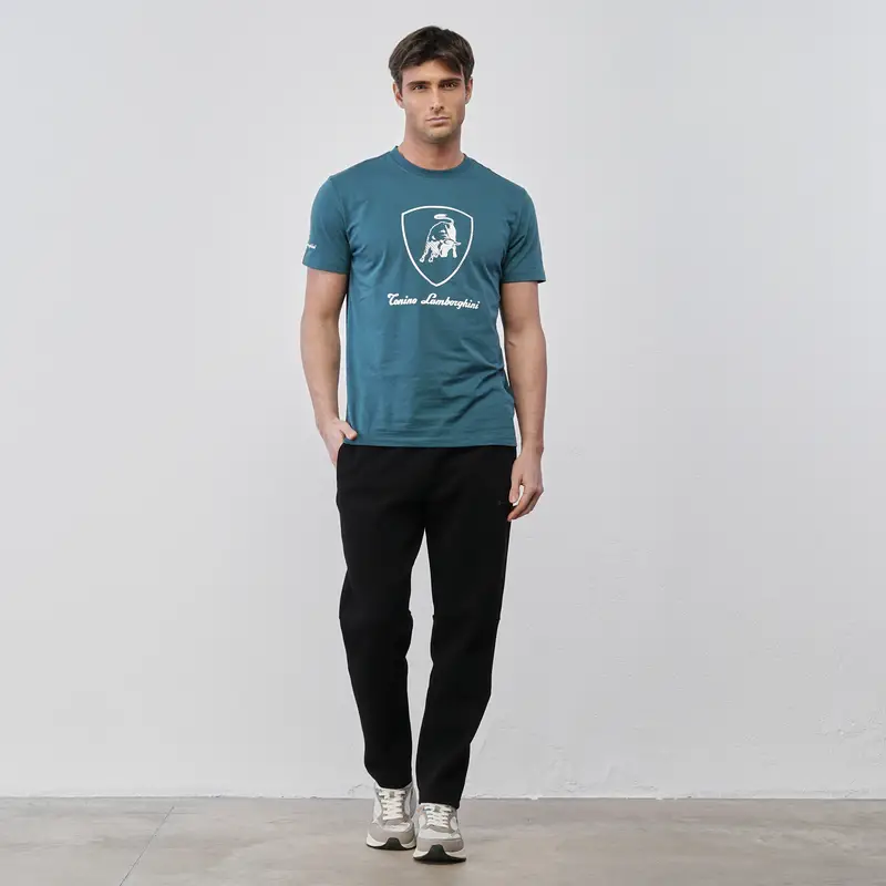 TONINO LAMBORGHINI Pantaloni sportivi neri da uomo con tasche