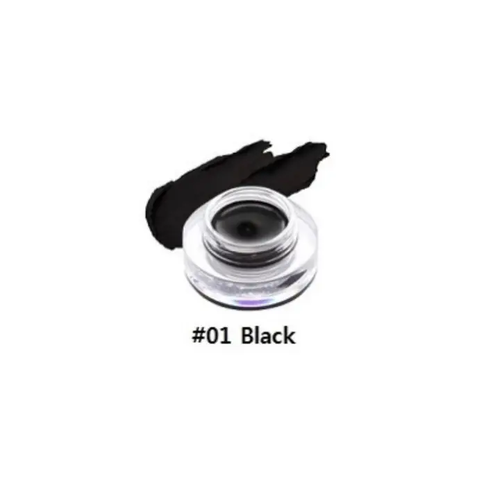 Back Gel Eyeliner Pennello Lungo 4g Eyeliner a Lunga Tenuta #01 Black