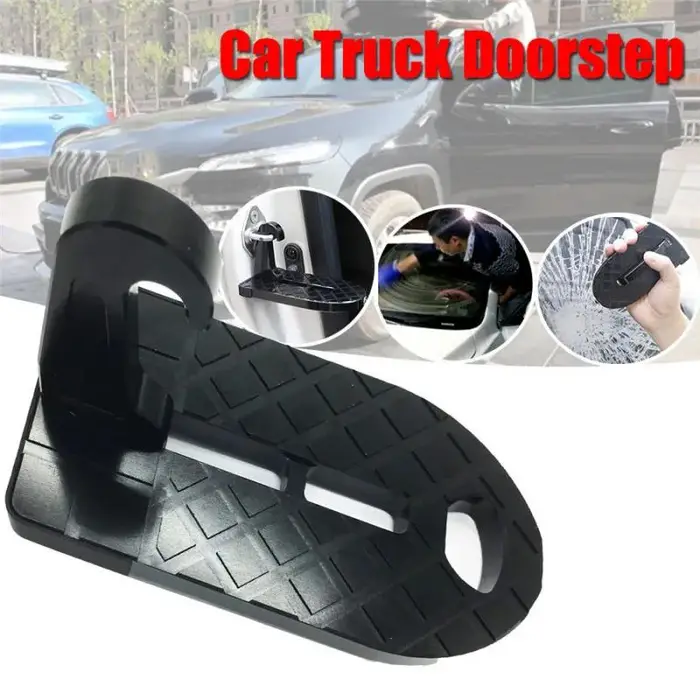 Assistenza Portapacchi da Tetto per Veicolo Accesso Facile Gancio Gradino Porta Agganciato su Auto SUV 4x4 Gradino Porta con Chiusura a Scatto