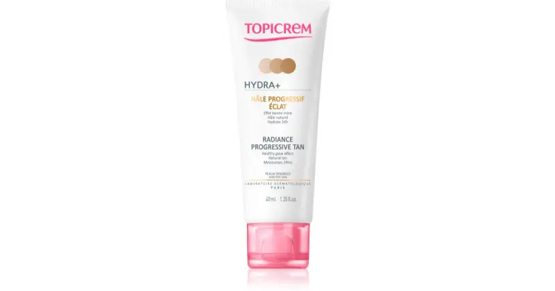 Topicrem Hydra+ - Abbronzatura Progressiva Luminosa - Pelli Sensibili 40 ml