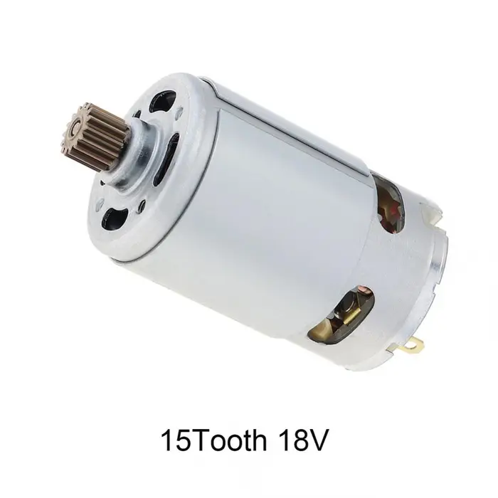 Motore per trapano al litio ad alta velocità con motore CC a 15 denti RS550 per sega elettrica con trapano a batteria 18V