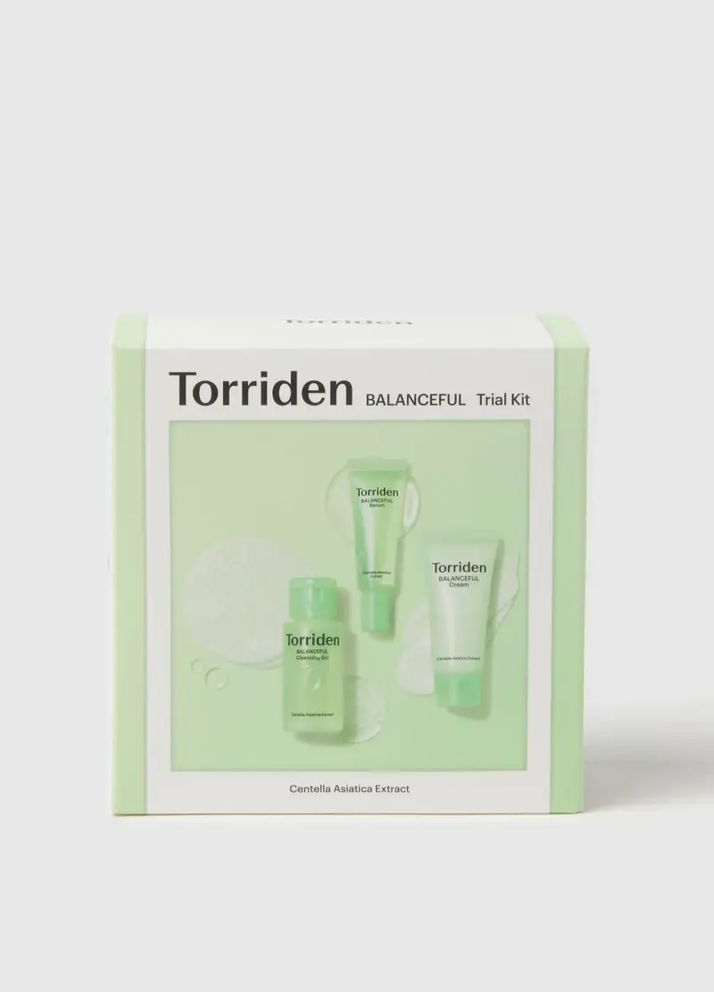 TORRIDEN Set Regalo Balanceful Skincare Trial Kit, Donna, Verde