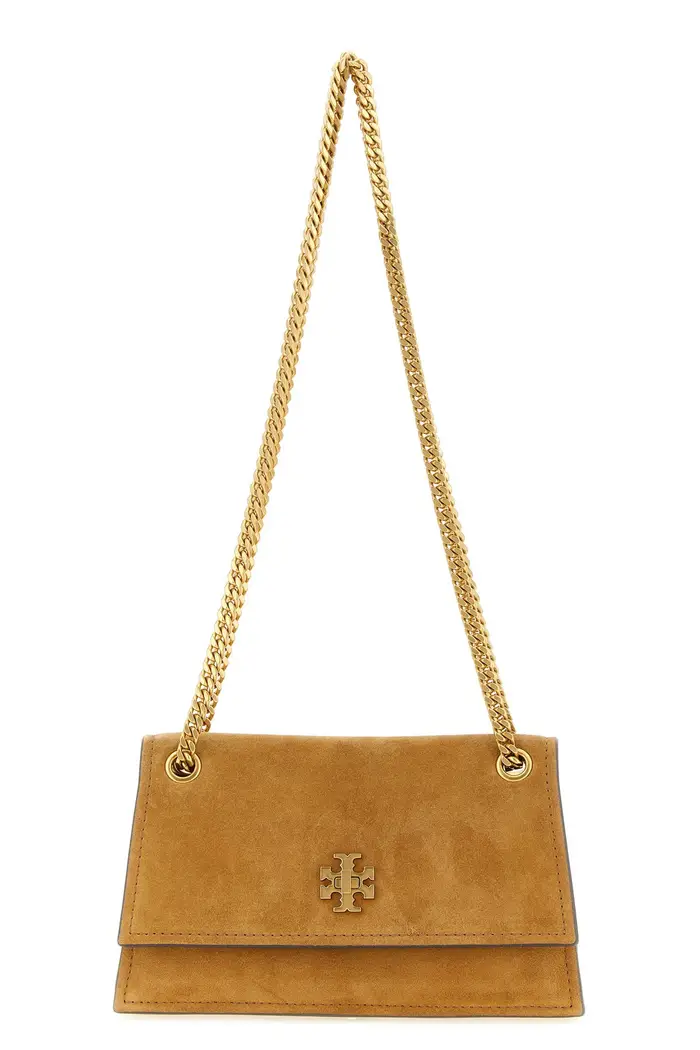TORY BURCH Borsa A Spalla Mini Kira Turnlock Marrone