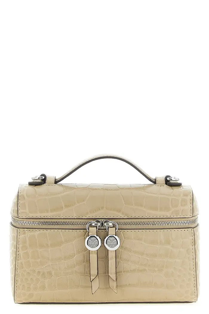 TORY BURCH Borsa A Spalla Romy Slim Beige