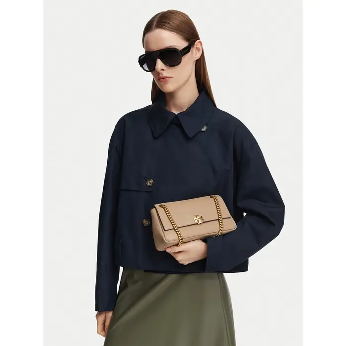 Tory Burch Borsetta Charlie Quilted Small Shoulder Bag 185829 Crema