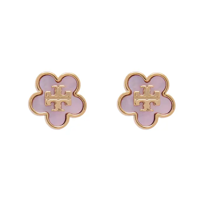 Tory Burch Orecchini Mop Stud Earrings 157351 Rosa