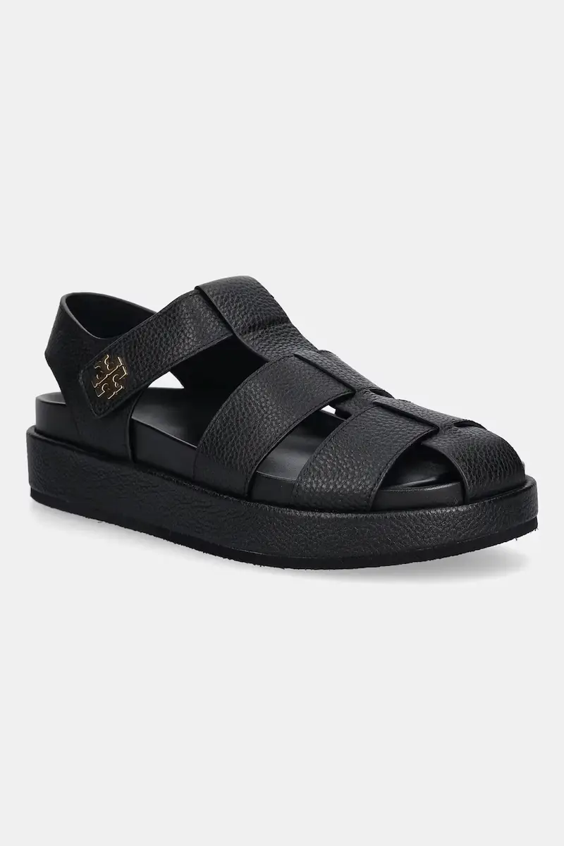 TORY BURCH sandali in pelle Kira Fisherman Sport Sandal donna colore nero 170584-006
