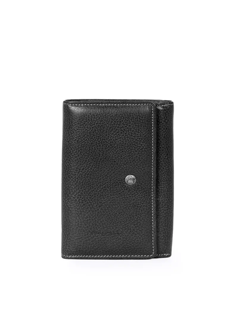Toscanella Portafoglio 2 Tasche Banconote Nero