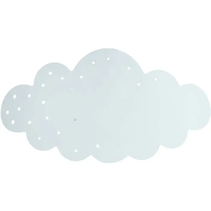 Tosel Applique Applique tondo metallo acqua blu Bianco