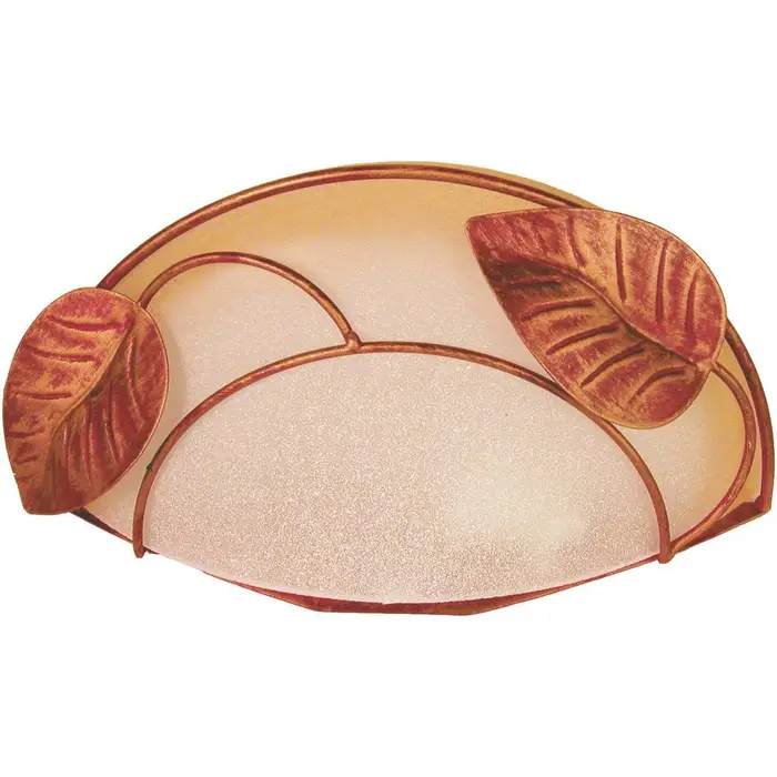 Tosel Applique Applique tondo metallo rosso e oro