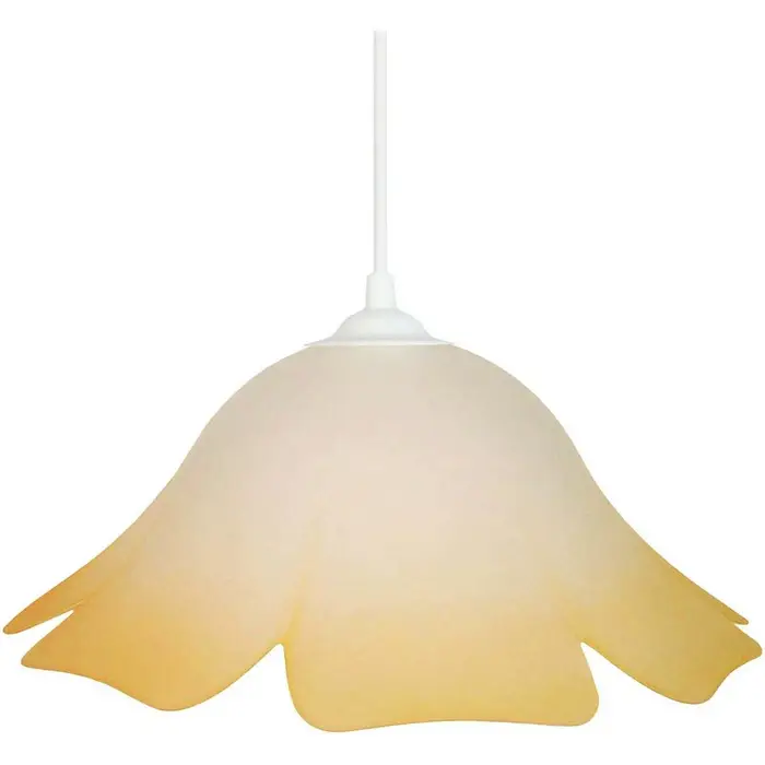 Tosel Lampadari, sospensioni e plafoniere Lampada a sospensione tondo vetro ambra satinata Grigio