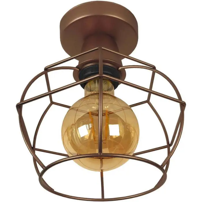 Tosel Lampadari, sospensioni e plafoniere Plafoniera tondo metallo bronzo Marrone