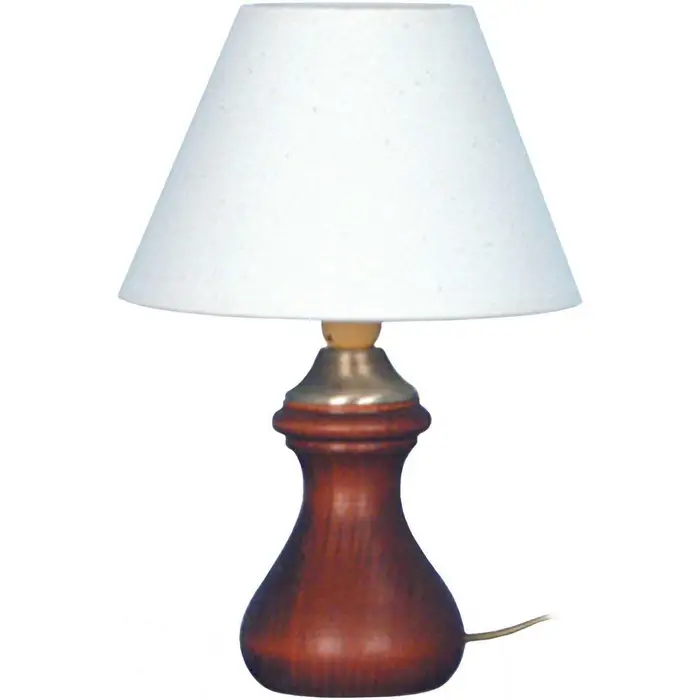 Tosel Lampade d ufficio lampada da comodino tondo legno scuro Marrone