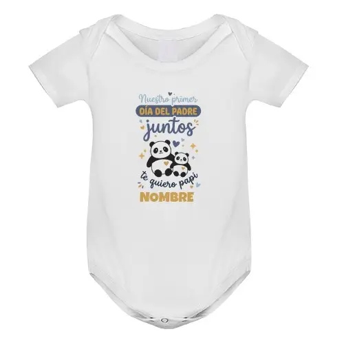 Tostadora Body neonato body bebè personalizzato - primo giorno del papà insieme