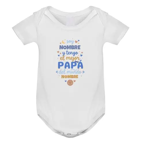Tostadora Body neonato body neonato personalizzato - ho il miglior papà del mondo