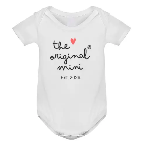 Body neonato loriginale mini anno personalizzabile