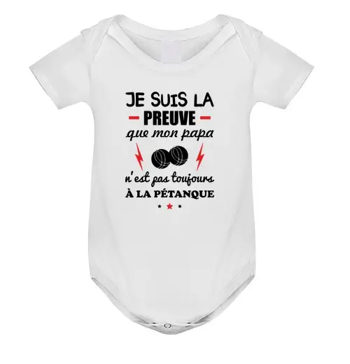Tostadora Body neonato regalo di nascita di papà bocce