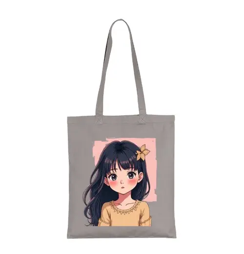 Tostadora Borsa di tela borsa a tracolla studentessa donna anime manga fiore capelli ragazza giovane