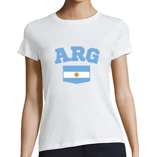 CA maglietta argentina arg personalizzabile donna
