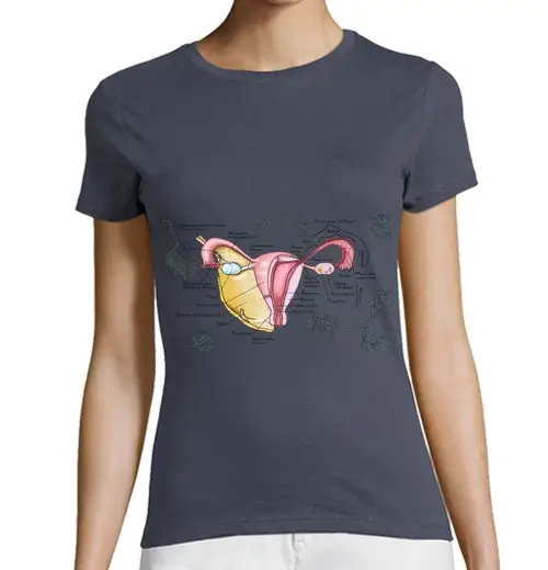 CA utero - illustrazione di anatomia umana - t-shirt