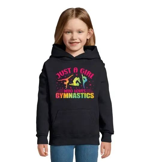 Tostadora Felpa per bambini con cappuccio ginnasta di ginnastica solo una ragazza