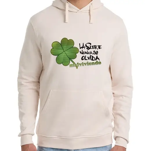 Tostadora Felpa unisex con cappuccio La fortuna non olo vita