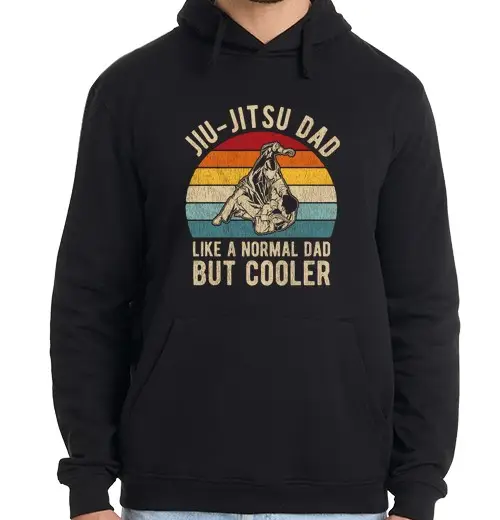 Tostadora Felpa uomo con cappuccio camicia da papà retrò jiu jitsu bjj da