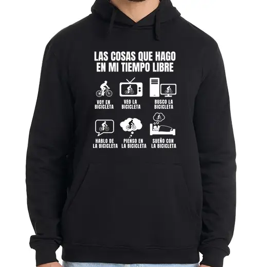 Tostadora Felpa uomo con cappuccio ciclista ciclismo bicicleta divertida