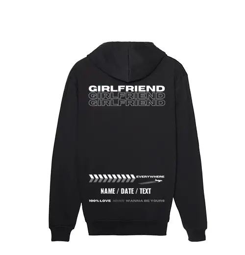 Felpa uomo con cappuccio fidanzata 1 - alta definizione