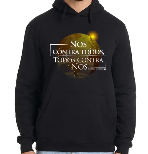 Tostadora Felpa uomo con cappuccio L39impero spagnolo contro tutti noi tut