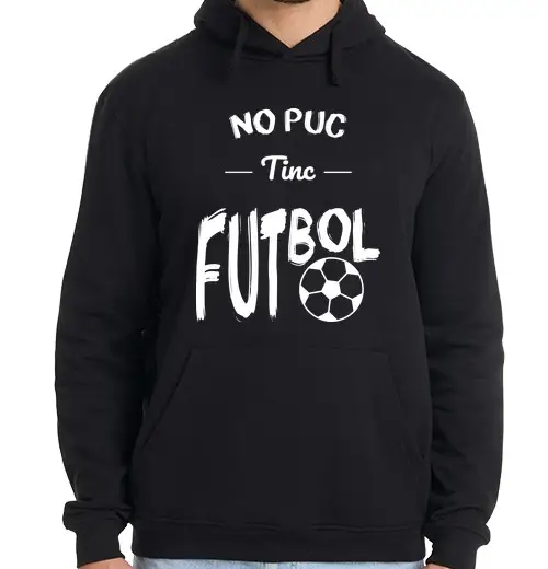 Tostadora Felpa uomo con cappuccio Non posso avere il calcio - catalanono
