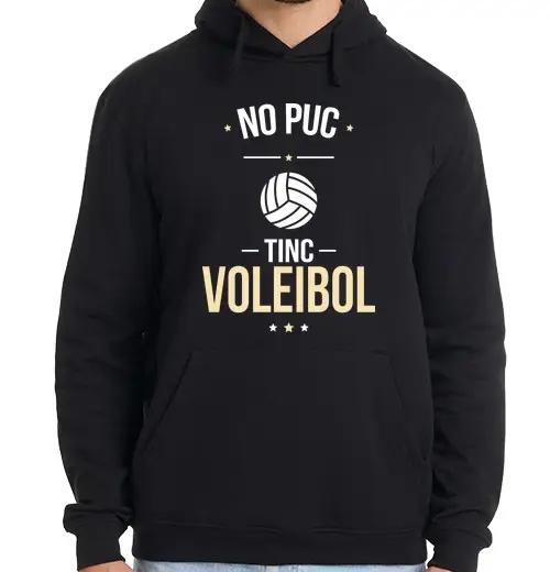 Tostadora Felpa uomo con cappuccio non posso, ho la pallavolo catalana