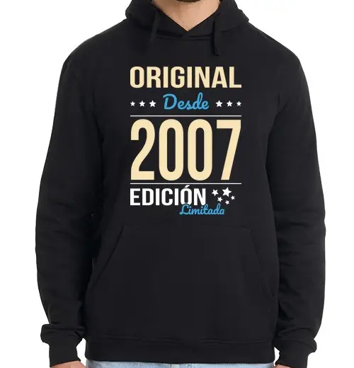 Tostadora Felpa uomo con cappuccio originale 18° compleanno dal 2007