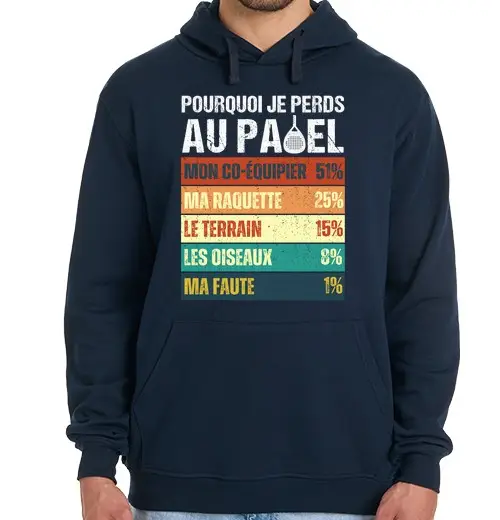 JE perché perdo a padel umorismo vintage