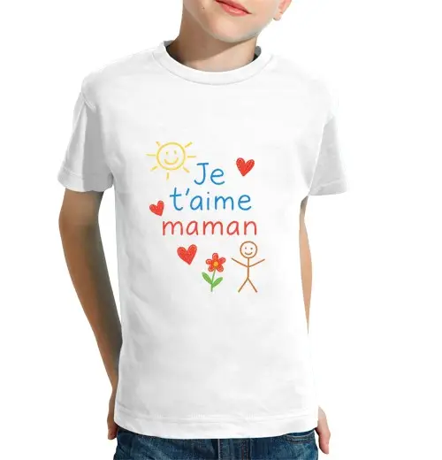 Tostadora T-shirt bambino manica corta Ti amo mamma festa della mamma