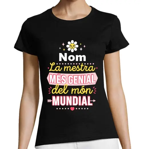 Tostadora T-shirt donna taglio classico maniche corte l39insegnante più figo del mondo