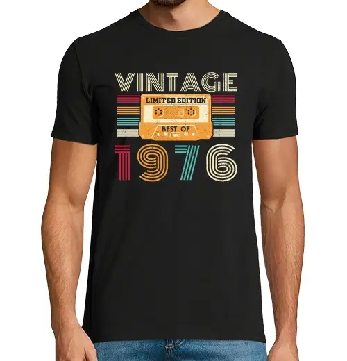 Tostadora T-shirt uomo manica corta 50 anni 1976 vintage compleanno vintage