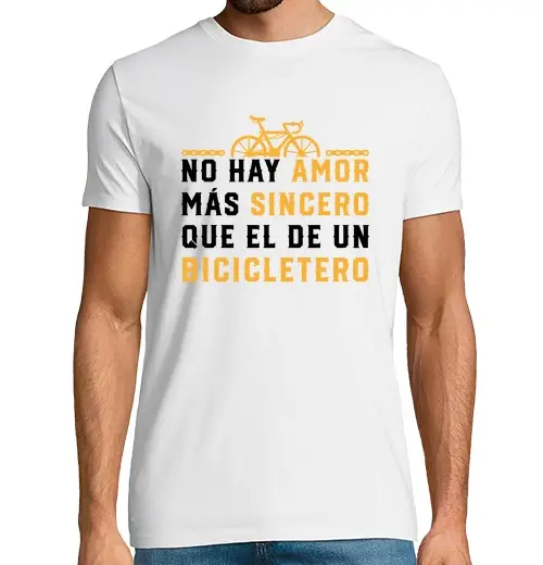 T-shirt uomo manica corta amoree senza zero ciclista divertenti c